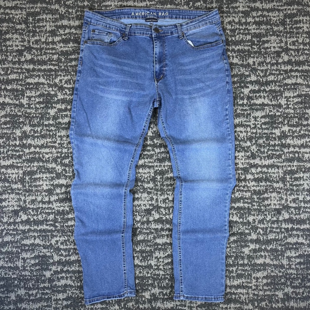 American Rag Mens Comfort Stretch Medium Wash Denim Jeans‎ W38 L32 Blue